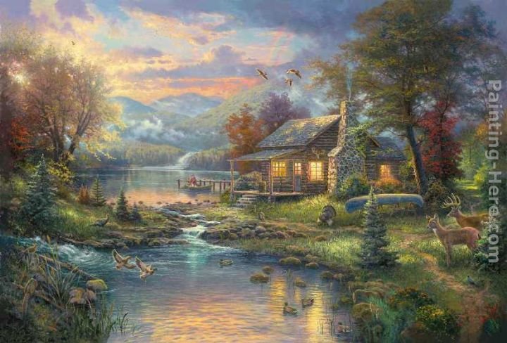 Thomas Kinkade Nature's Paradise